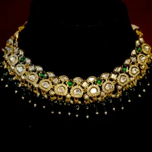 KUNDAN WITH MEENA GREEN DIAMOND